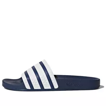 Тапочки adilette slide 'adi blue white' Adidas, синий