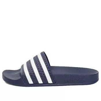 Тапочки adilette slide 'adi blue white' Adidas, синий