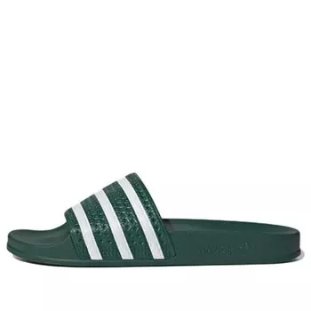 Тапочки adilette slide 'collegiate green' Adidas, зеленый