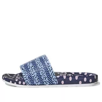 Тапочки adilette slide 'out loud' Adidas, фиолетовый