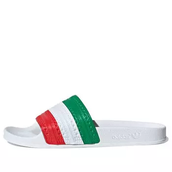 Тапочки adilette slides 'italy' Adidas, белый