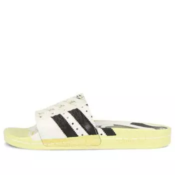Тапочки adilette slides 'superstar' Adidas, белый