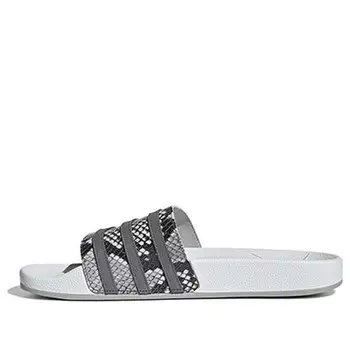 Тапочки adilette 'snakeskin' Adidas, белый