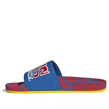 Тапочки adilette tony's chocolonely slides 'blue' Adidas, красный