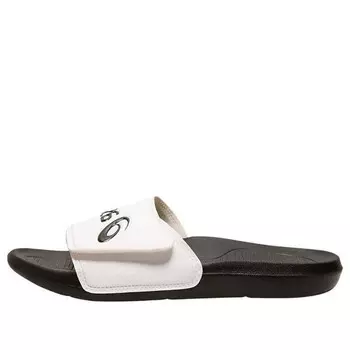 Тапочки adjustable 'white black' Asics, белый