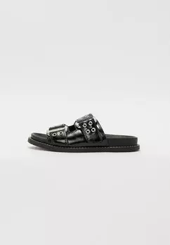 Тапочки AGENT - Mules Steve Madden, черный