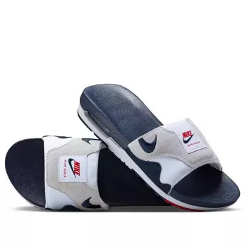Тапочки air max 1 slide 'obsidian' Nike, белый