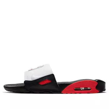 Тапочки air max 90 slide 'black chile red' Nike, черный