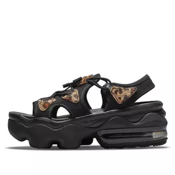 Тапочки air max koko sandals леопардовые Nike, черный