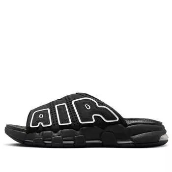 Тапочки air more uptempo slide 'og black white' Nike, черный