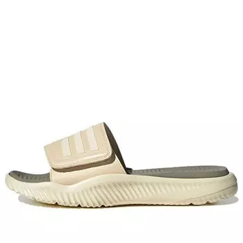 Тапочки alpha bounce 2 slide 'sand strata' Adidas, желтый