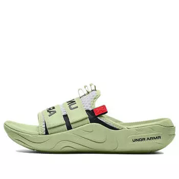 Тапочки alpha slide 'phosphor green' Under Armour, белый