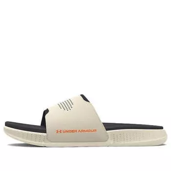Тапочки ansa elevate slide 'stone jet grey' Under Armour, белый