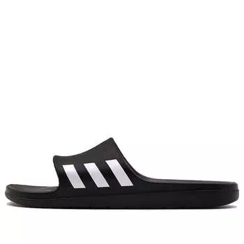 Тапочки aqualette 'core black' Adidas, черный