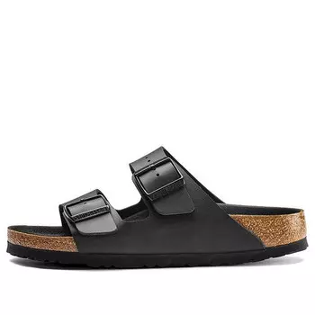 Тапочки arizona birko-flor 'black' Birkenstock, черный