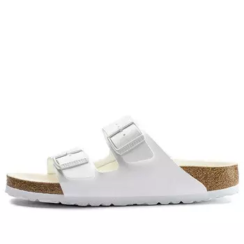 Тапочки arizona birko-flor narrow fit 'white' Birkenstock, белый