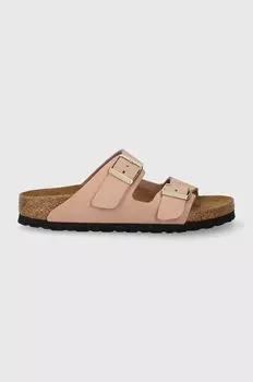 Тапочки Arizona из нубука Birkenstock, розовый