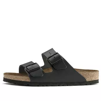 Тапочки arizona narrow fit sandals 'black' Birkenstock, черный