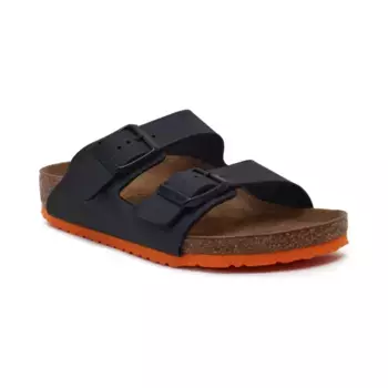 Тапочки Arizona с добавлением кожи Birkenstock, черный