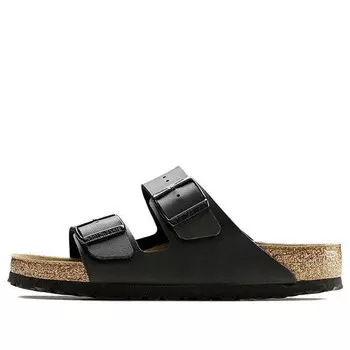 Тапочки arizona soft footbed birko-flor 'black' Birkenstock, черный