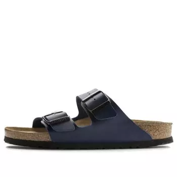 Тапочки arizona soft footbed birko-flor 'blue' Birkenstock, синий