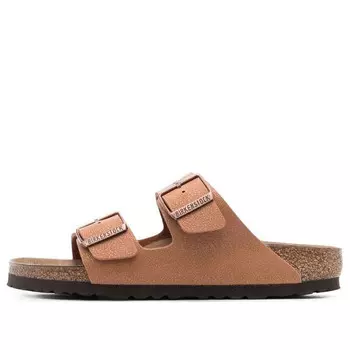 Тапочки arizona vegan birko-flor birkibuc sandals 'pecan' Birkenstock, оранжевый