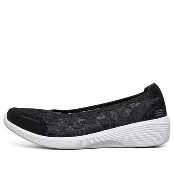 Тапочки arya slip-on shoes black/white Skechers, черный
