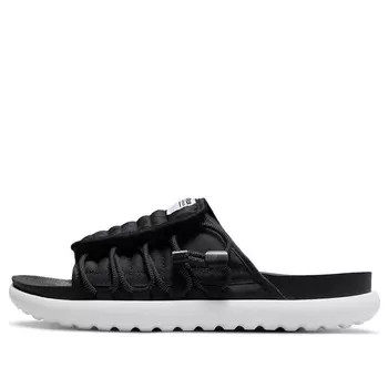 Тапочки asuna 2 slide 'black dark grey' Nike, черный