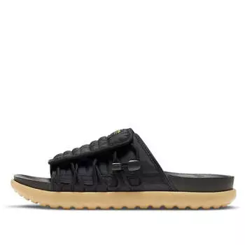 Тапочки asuna 2 slide 'black gum' Nike, черный