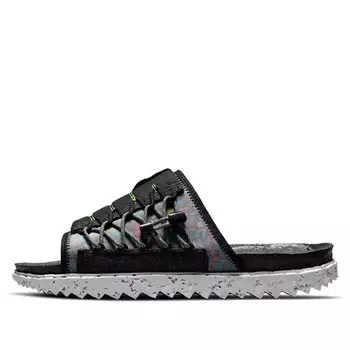 Тапочки asuna crater slide 'black' Nike, черный