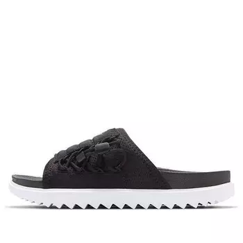 Тапочки asuna slide 'black' Nike, черный