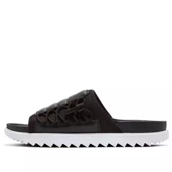 Тапочки asuna slide 'black white' Nike, черный