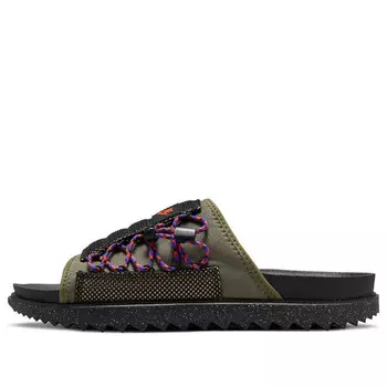 Тапочки asuna slide green/slippers Nike, зеленый