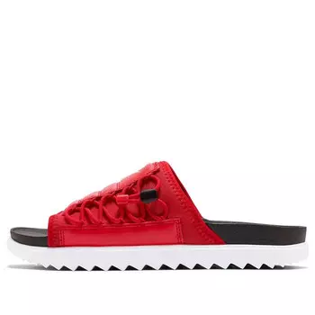 Тапочки asuna slide minimalistic shoe black red Nike, черный