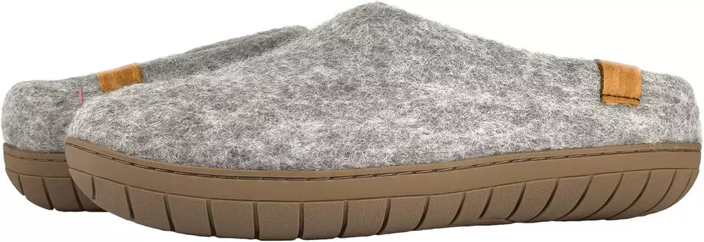 Тапочки Baabushka Slipper with Rubber Sole, цвет Light Gray