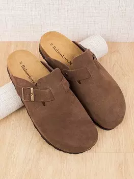 Тапочки BABUNKERS Family Leder Clogs, светло-коричневый