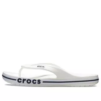 Тапочки bayaband white blue flip-flops 'white blue' Crocs, белый
