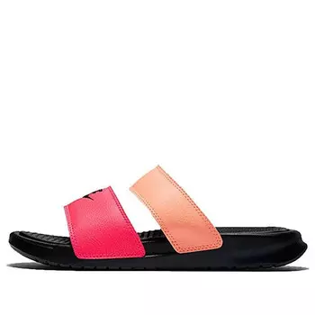 Тапочки benassi duo ultra slide 'racer pink sunset glow' Nike, розовый