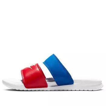 Тапочки benassi duo ultra slide 'university red game royal' Nike, белый