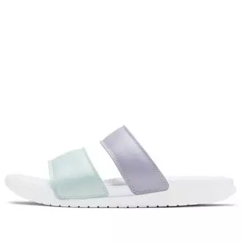 Тапочки benassi duo ultra 'white' Nike, белый