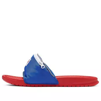 Тапочки benassi jdi fanny pack slides 'crimson royal' Nike, белый