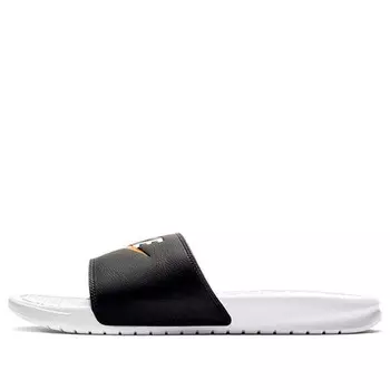Тапочки benassi jdi mismatch 'black' Nike, черный