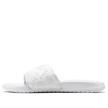 Тапочки benassi jdi po qs white/camouflage Nike, белый
