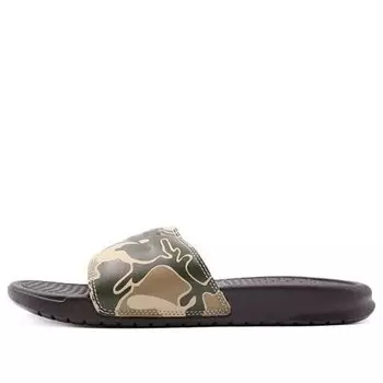 Тапочки benassi jdi print 'camo' Nike, черный