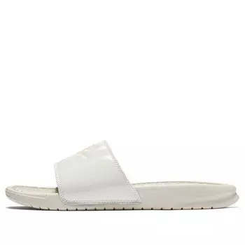 Тапочки benassi jdi print fashion pink white slippers 'white pink' Nike, белый