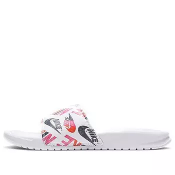 Тапочки benassi jdi принт Nike, белый