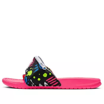 Тапочки benassi jdi print slide 'fanny pack' Nike, розовый