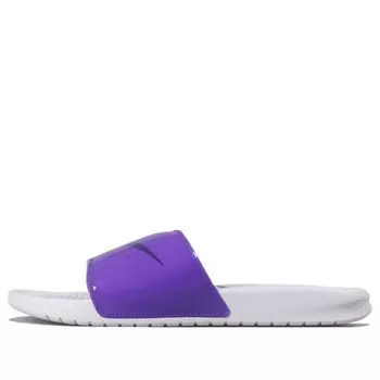 Тапочки benassi jdi print slide 'purple' Nike, фиолетовый