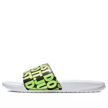 Тапочки benassi jdi print 'volt' Nike, белый