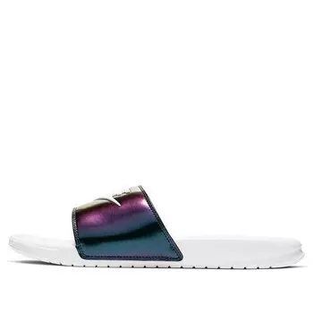 Тапочки benassi jdi se 'lucid green' Nike, фиолетовый